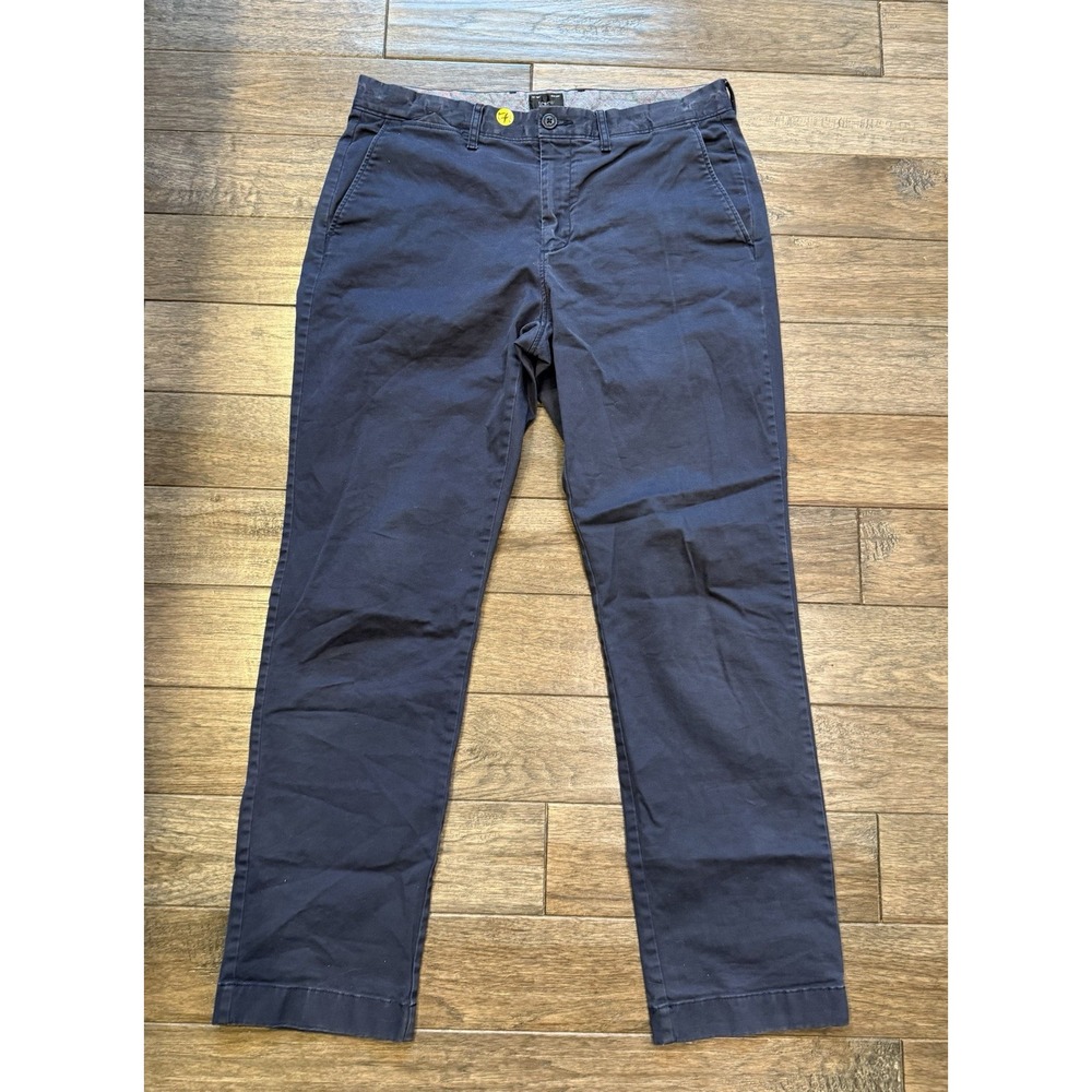J.Crew 770 Straight Chinos Mens 32x30 Navy Blue Stretch Cotton Twill Pants